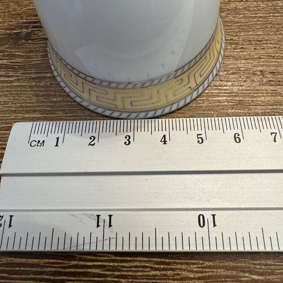 ✨ Vintage 14pc 24K Gold Greek Key Porcelain Tea & Sake Set - Picture 9 of 12